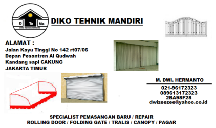 Perbaikan Dan Pemasangan Rolling Door Jabodetabek